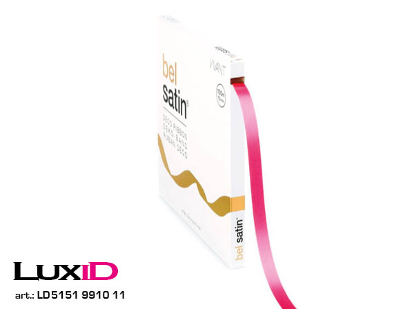 Bel satin 11 roos 10mm x 100m